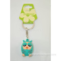 Bird of minerva charm maker rubber keychain for promotin yiwu